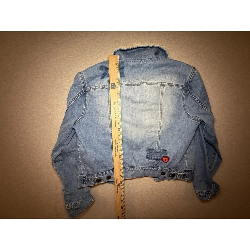 Billabong Kids Jean Jacket With Fluffy Collar Kid Size 10